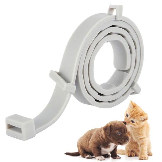 Imagem de Coleira Anti Pulga Cachorro Gato Cao Pet Carrapato Leishmaniose Felino Canino Tamanho Ajustavel Resistente Eficaz Proteçao