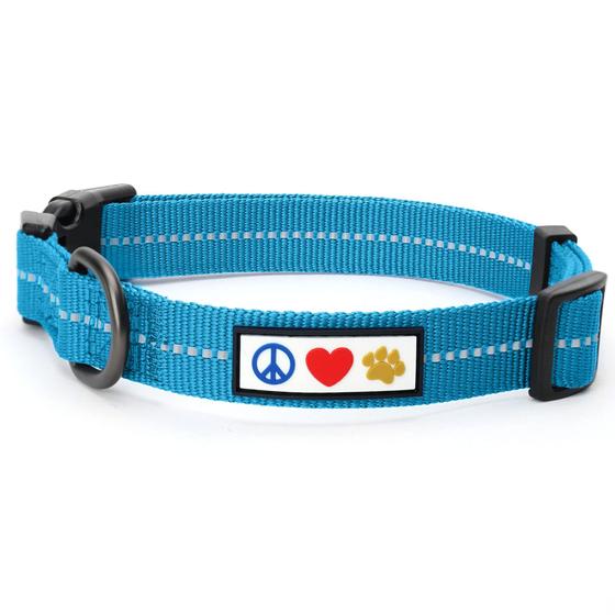 Imagem de Coleira para cães Pawtitas Recycled Reflective Extra Small Teal