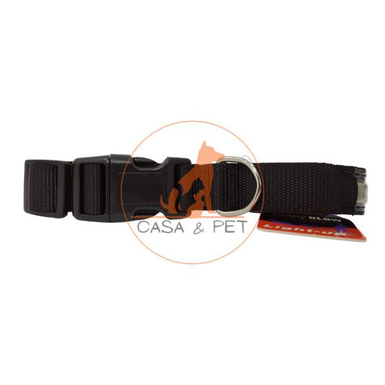 Imagem de Coleira Pet P/ Cães E Gatos C/ Led Passeio Noturno 2,5Cm