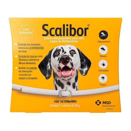Coleira Scalibor Antiparasitas MSD - 65cm é boa?
