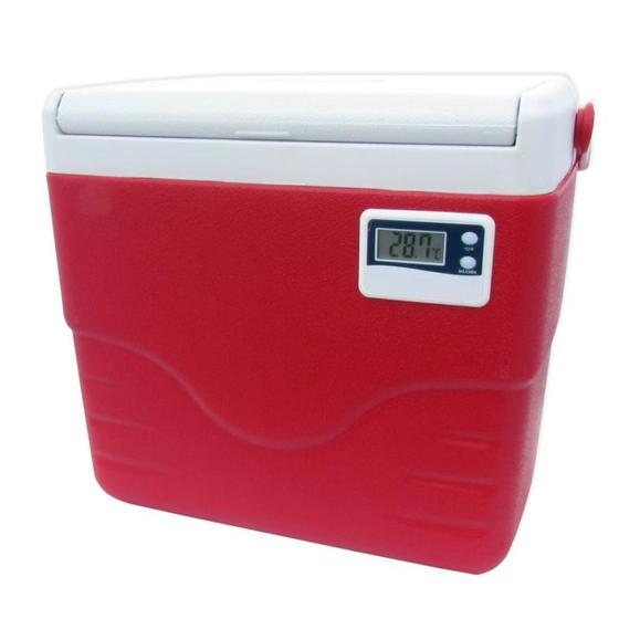 Coleman - Caixa Térmica Vermelha c/ Termômetro Digital Alça Superior 8,5 Litros Menor preço em Coleman - Caixa Térmica Vermelha c/ Termômetro Digital Alça Superior 8,5 Litros