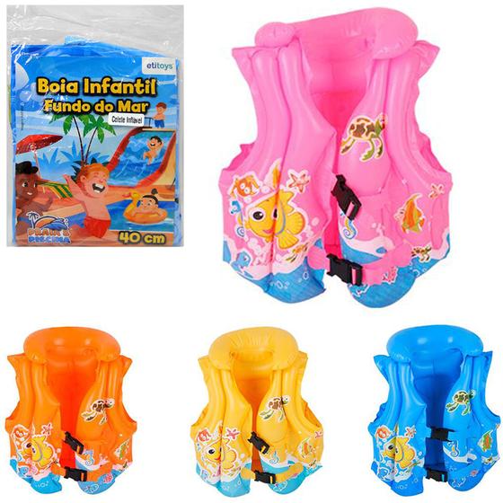 Colete / Boia Inflavel Infantil Fundo Do Mar 43X40Cm - ETITOYS Menor preço em Colete / Boia Inflavel Infantil Fundo Do Mar 43X40Cm - ETITOYS