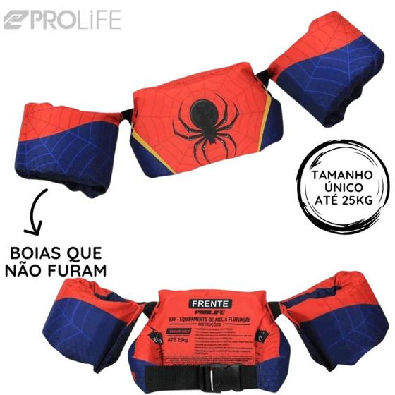 Imagem de Colete Flutuador Bóia de Braço Infantil Spider Aracno