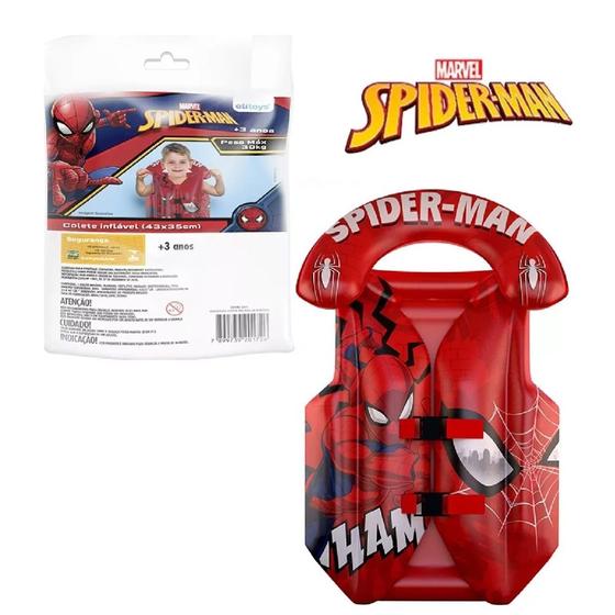 Imagem de Colete Inflável 43*35cm Homem Aranha Etitoys