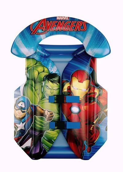 Imagem de Colete Inflavel Infantil Meninos Avengers Marvel 43X35Cm Para Praia E Piscina