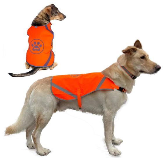 Imagem de Colete para cães TOURUN Reflective Orange Safety para caça (M)