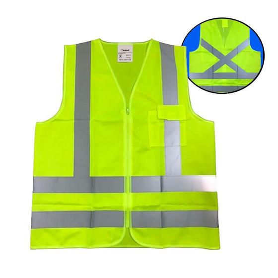 Imagem de Colete Refletivo Amarelo com Bolso TAM G CR-A1-IMBAT