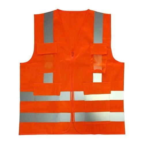 Imagem de Colete Refletor Tipo Jaqueta 4 Bolso G Laranja T-2 TP Volk