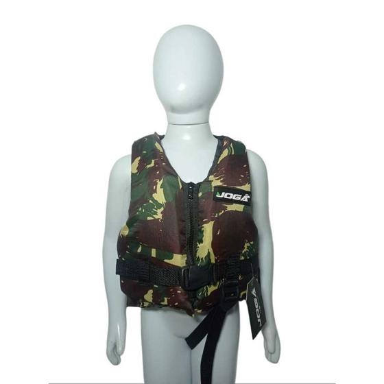 Imagem de Colete Salva Vidas Camuflado 30Kg Infantil Criança Boiar Flutuar Flutuação Natação Segurança Flutuabilidade Segurança Aquática