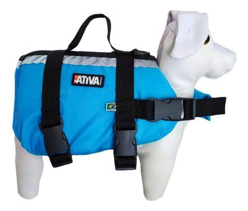Imagem de Colete Salva Vidas para Cães Cachorros Grande Porte e Gigante - Ativa Nautica Pet GG