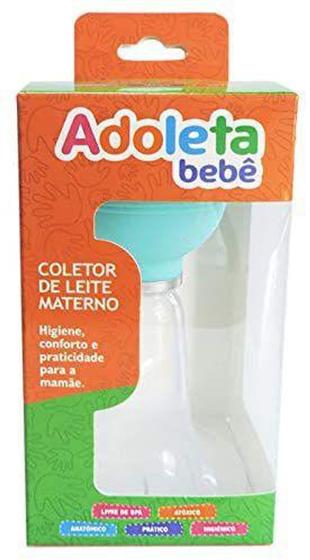 Imagem de Coletor de leite materno azul  bebe - marca adoleta bebe - libre de bpa - atoxico - higienico .