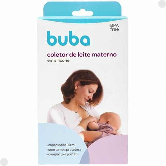 Imagem de Coletor De Leite Materno Com Tampa Silicone 90Ml 18263 Buba