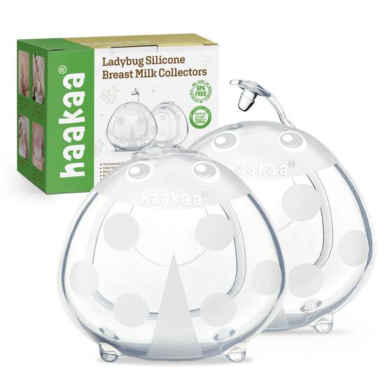 Imagem de Coletor de Leite Materno Haakaa Ladybug de Silicone - 40ml (2 Unidades)