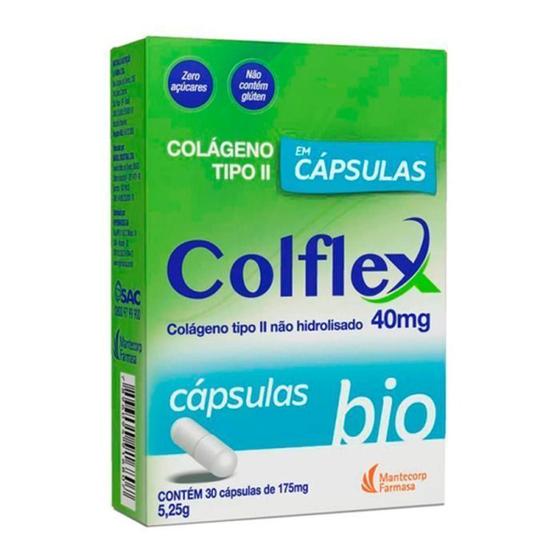 Imagem de Colflex Bio Colágeno Tipo II 40mg 30 Cápsulas