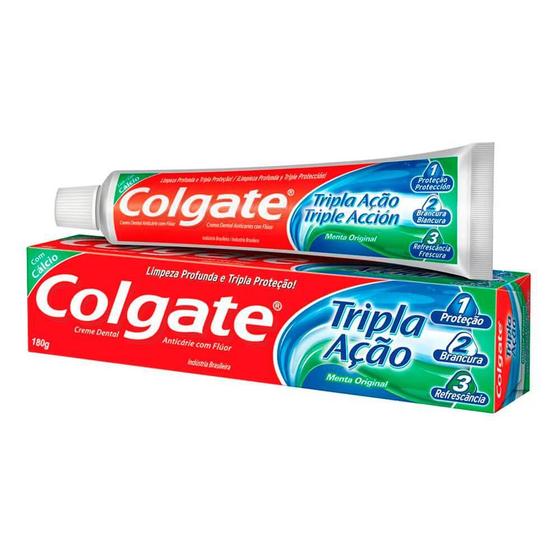 Imagem de Colgate creme dental tripla ação sabor menta original com 180g