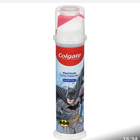 Colgate maximum cavity protection kid's toothpastes pump Batman Creme
