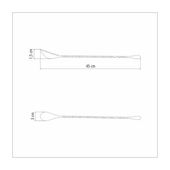 Imagem de Colher Bailarina Espiral Tramontina em Aço Inox 45 cm