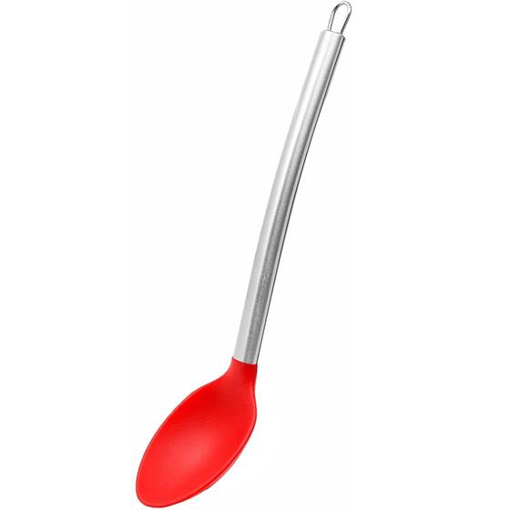 Imagem de Colher De Arroz Para Servir Em Silicone Vermelho 34 Cm - Mimo Style