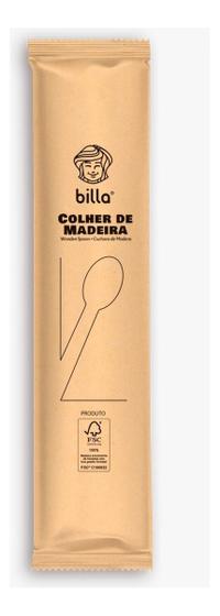 Imagem de Colher De Madeira Billa 16cm Cx Com 500und