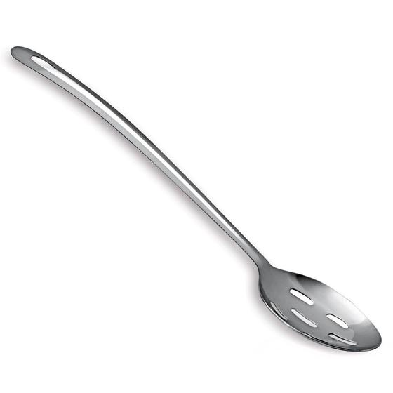 Imagem de Colher de Servir Vazada Curve Hércules 33 cm em Aço Inox