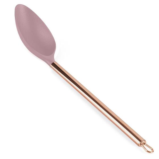 Imagem de Colher de Silicone Plasvale Premium para Servir com Cabo de Aço Inox