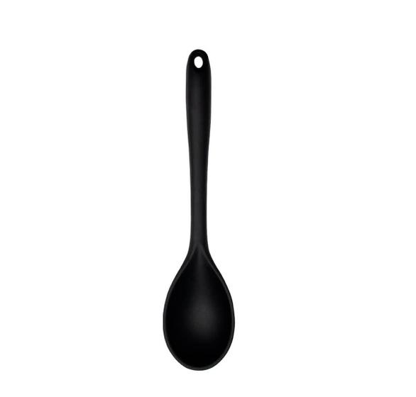Imagem de Colher de Silicone Prático e Durável Mimo Style 28x6cm-Preta