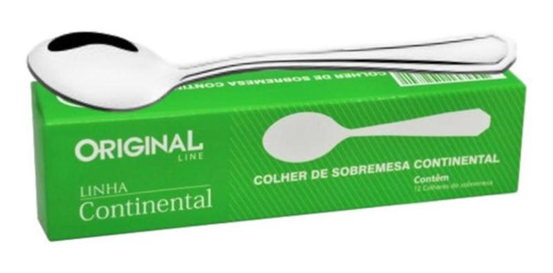 Imagem de Colher De Sobremesa Continental Kit Com 12 Und