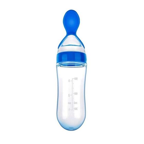 Imagem de Colher dosadora bebe garrafa mamadeira silicone papinha 90ml