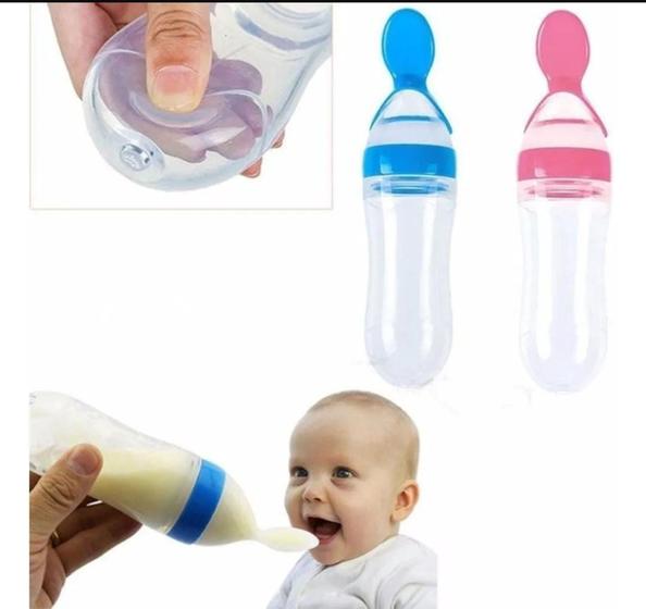 Imagem de Colher Dosadora Infantil Silicone 90 Ml