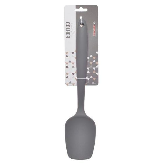 Colher Espátula de Silicone Preta, Vermelha, Cinza - 28cm Grande - Envio Rápido Menor preço em Colher Espátula de Silicone Preta, Vermelha, Cinza - 28cm Grande - Envio Rápido