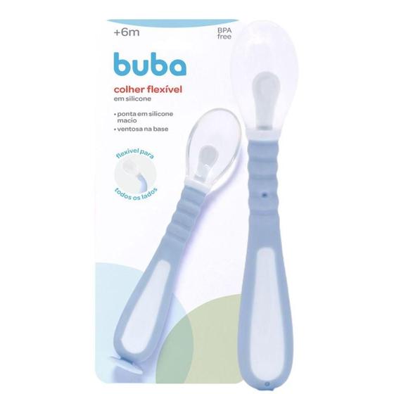 Imagem de Colher Flexível ul Em Silicone Com Ventosa 18079 - Buba