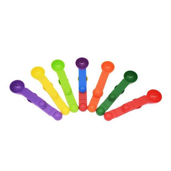 Imagem de Colher Medidora Dobrável de Plástico PP - Cores Variadas