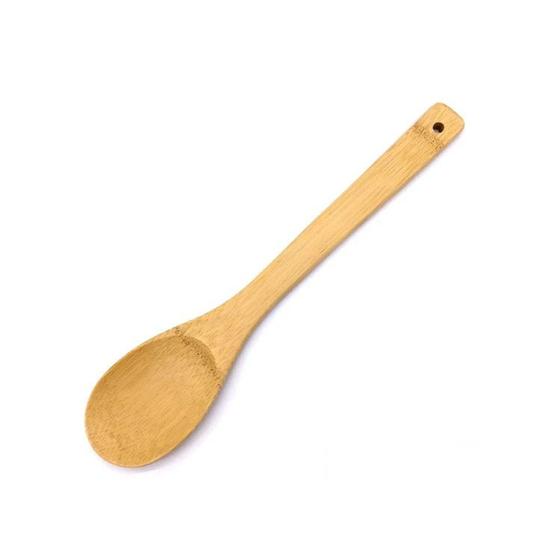 Imagem de Colher multiuso de bambu utensílios para cozinha básico