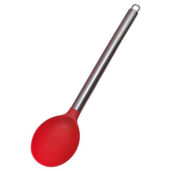 Imagem de Colher Multiuso em Silicone e Cabo em Aço Inox