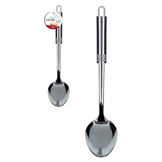 Imagem de Colher Para Servir Arroz Em Aço Inox com Cabo Tubular Cook