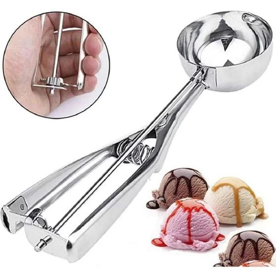 Imagem de Colher Para Sorvete Inox Com Ejetor Produto feito em Inox - Nipo