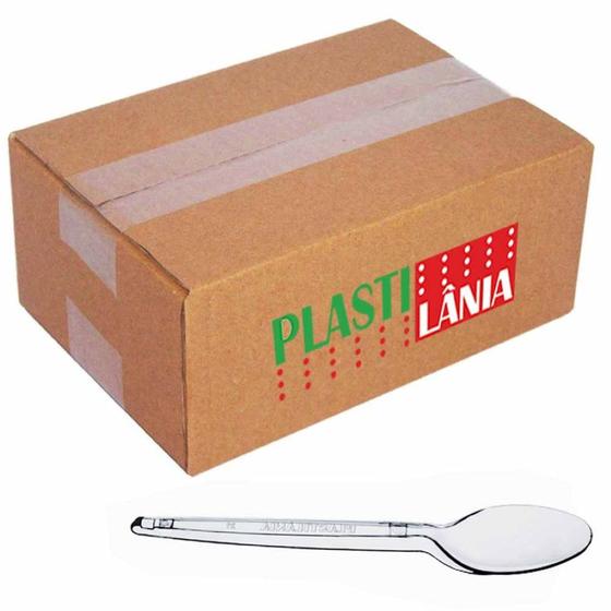 Colher Plástica Sobremesa Plastilânia Cristal 1000 Unidades Menor preço em Colher Plástica Sobremesa Plastilânia Cristal 1000 Unidades