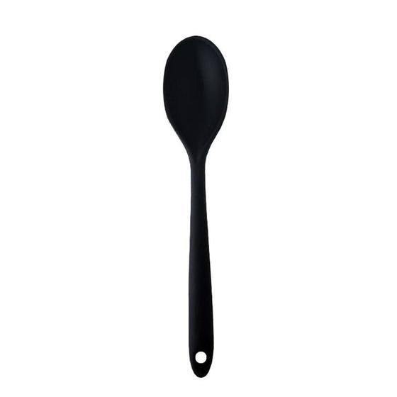 Imagem de Colher Profissional de Silicone Preto 36cm - WECK