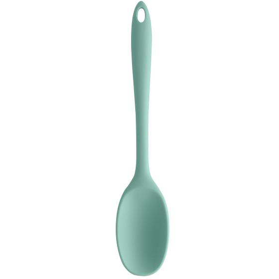 Imagem de Colher Silicone Utensílio De Cozinha Arroz Fritar Mexer Ou Verde Menta