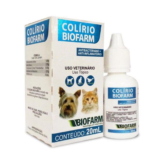 Imagem de Colírio 20ml Biofarm Para Cães e Gatos