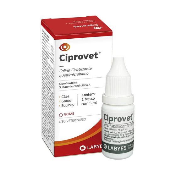 Imagem de Colírio Cicatrizante Ciprovet 5 ml