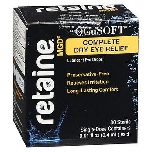 Imagem de Colírio lubrificante completo para alívio de olhos secos Retaine MGD 30 cada da Retaine (pacote com 2)