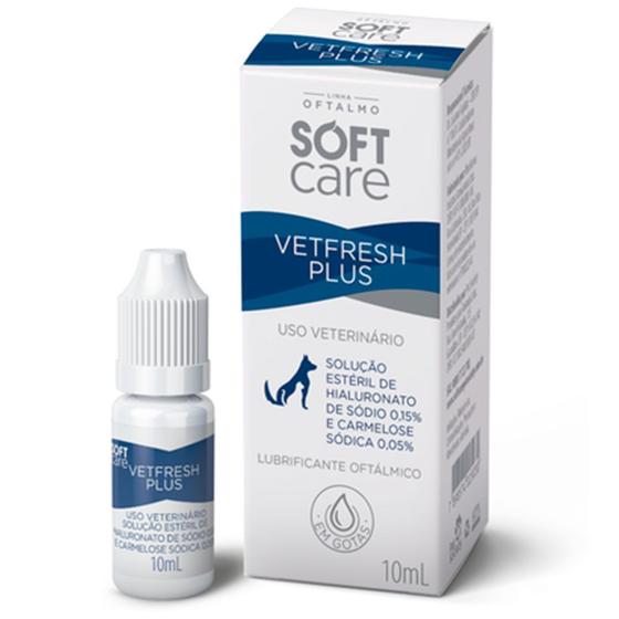 Imagem de Colírio Soft Care Vetfresh Plus para Cães e Gatos 10ml