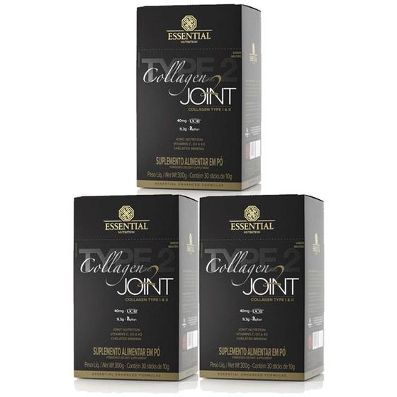 Imagem de Collagen 2 Joint Neutro Box com 30 sticks - 3 unidades - Essential Nutrition