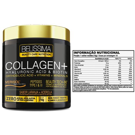 Imagem de Collagen Colágeno Hyaluronic Acid e Biotin em Pó