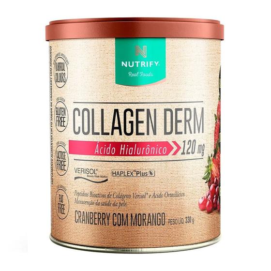Imagem de Collagen Derm Cranberry com Morango - Nutrify 330g