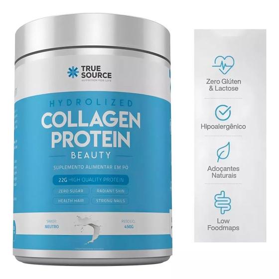 Collagen Protein Beauty True Source 450g Neutro Imagem de Collagen Protein Beauty True Source 450g Neutro