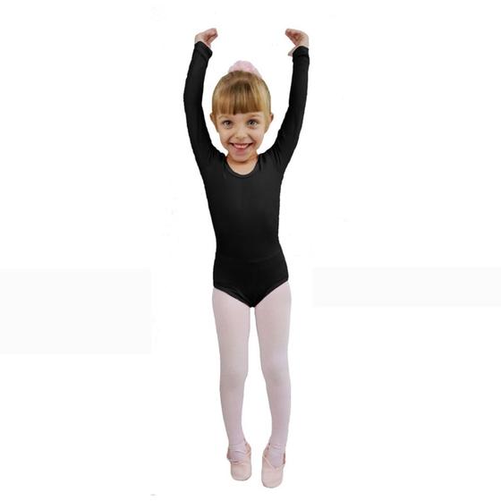 Imagem de Collant Ballet Ritmus Manga Longa Juliana Infantil