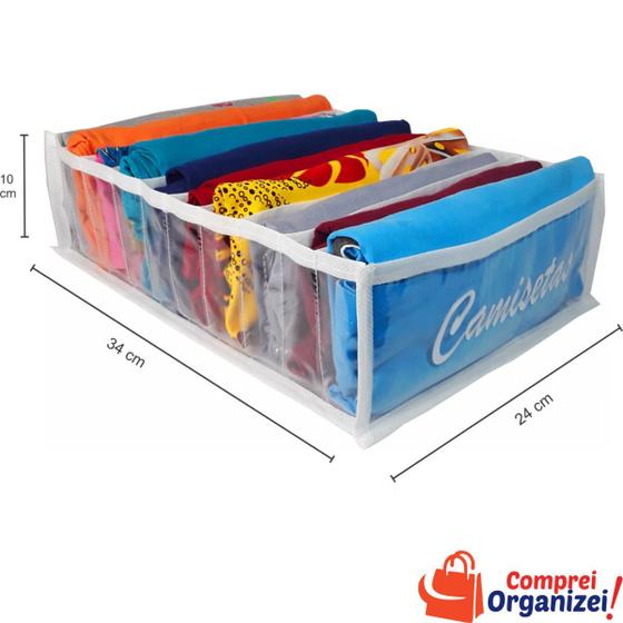 Imagem de Colmeia Organizadora Camisetas - Kit 10 Unidades