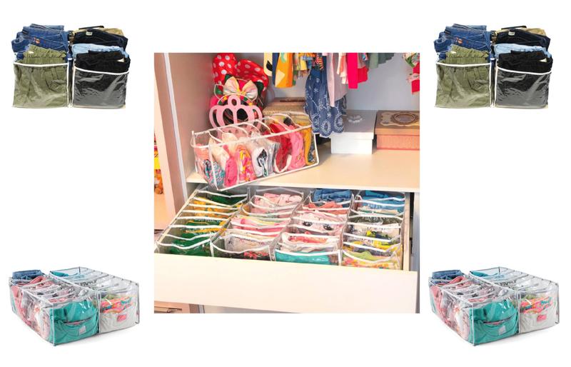 Imagem de colmeia organizadora de roupa kit 3 nichos M gaveta e armario bermudas camisas